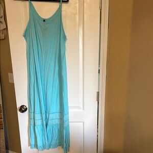 Torrid Sky Blue Sleeveless Maxi Dress